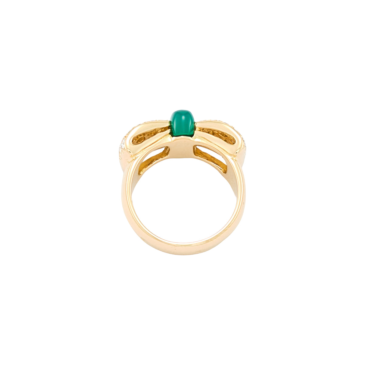 Van Cleef & Arpels Chrysoprase Bow Ring