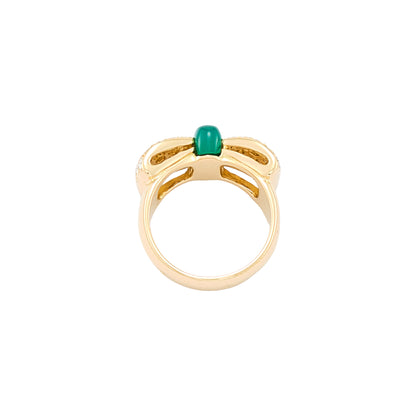 Van Cleef & Arpels Chrysoprase Bow Ring