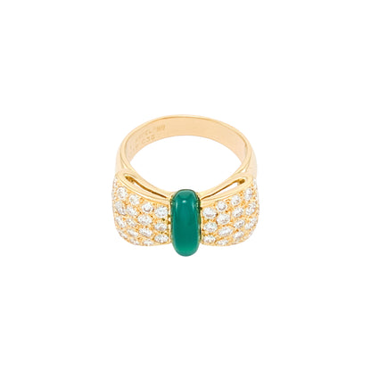 Van Cleef & Arpels Chrysoprase Bow Ring