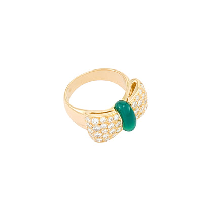 Van Cleef & Arpels Chrysoprase Bow Ring