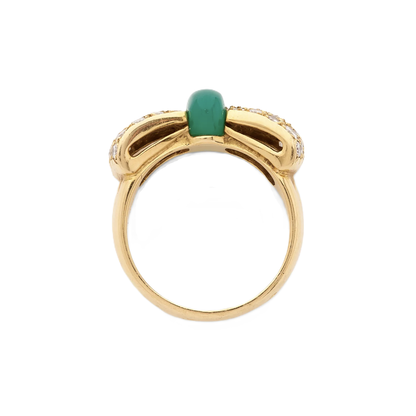 Van Cleef & Arpels Chrysoprase Bow Ring