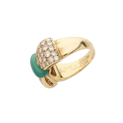 Van Cleef & Arpels Chrysoprase Bow Ring