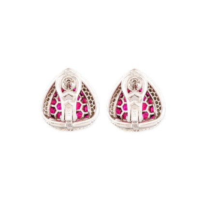 Mouawad "Rosette" Ruby Earrings