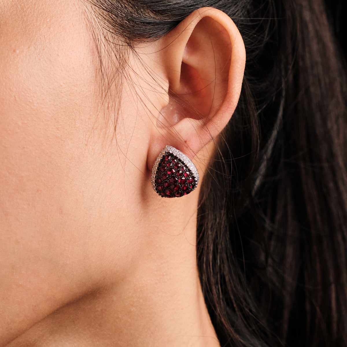 Mouawad "Rosette" Ruby Earrings