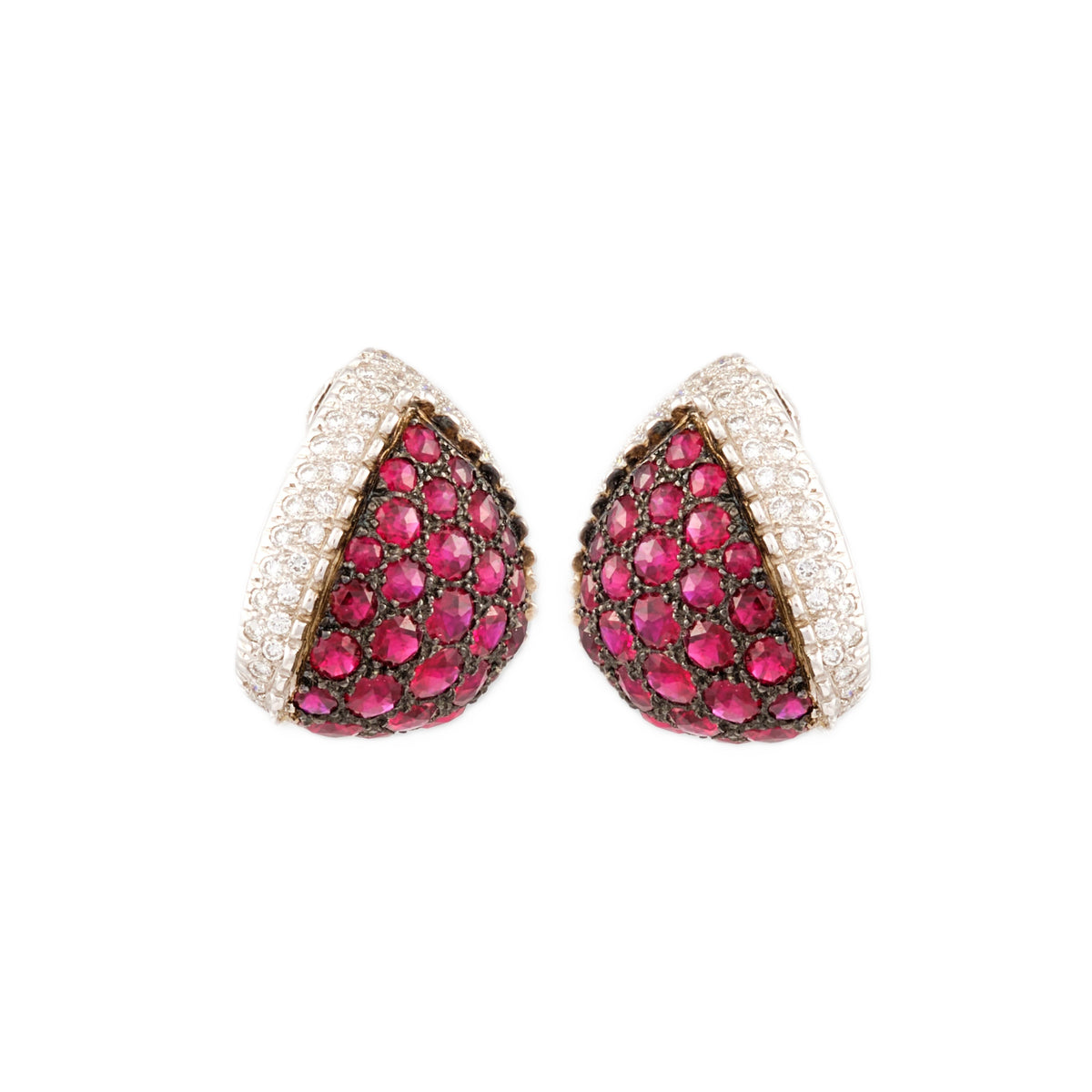 Mouawad "Rosette" Ruby Earrings