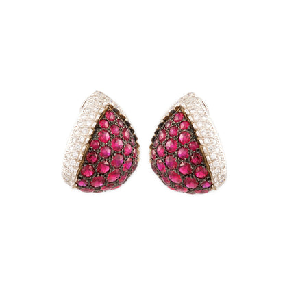Mouawad "Rosette" Ruby Earrings