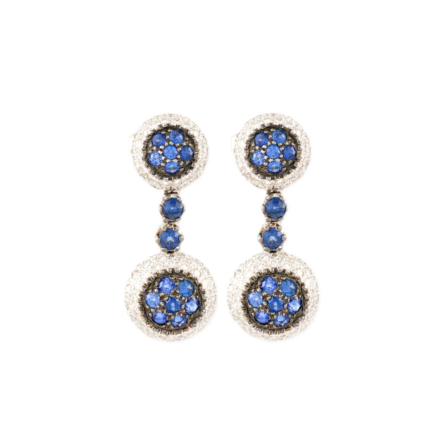 Mouawad "Rosette" Sapphire Earrings