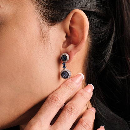 Mouawad "Rosette" Sapphire Earrings
