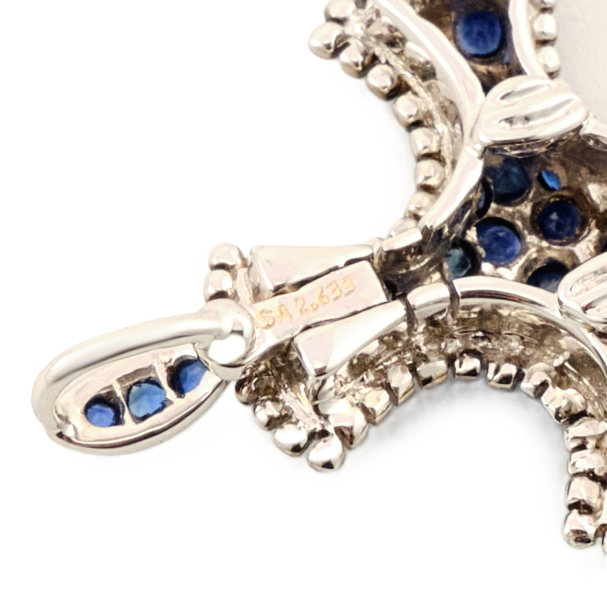 Mouawad "Rosette" Sapphire Cross Pendant