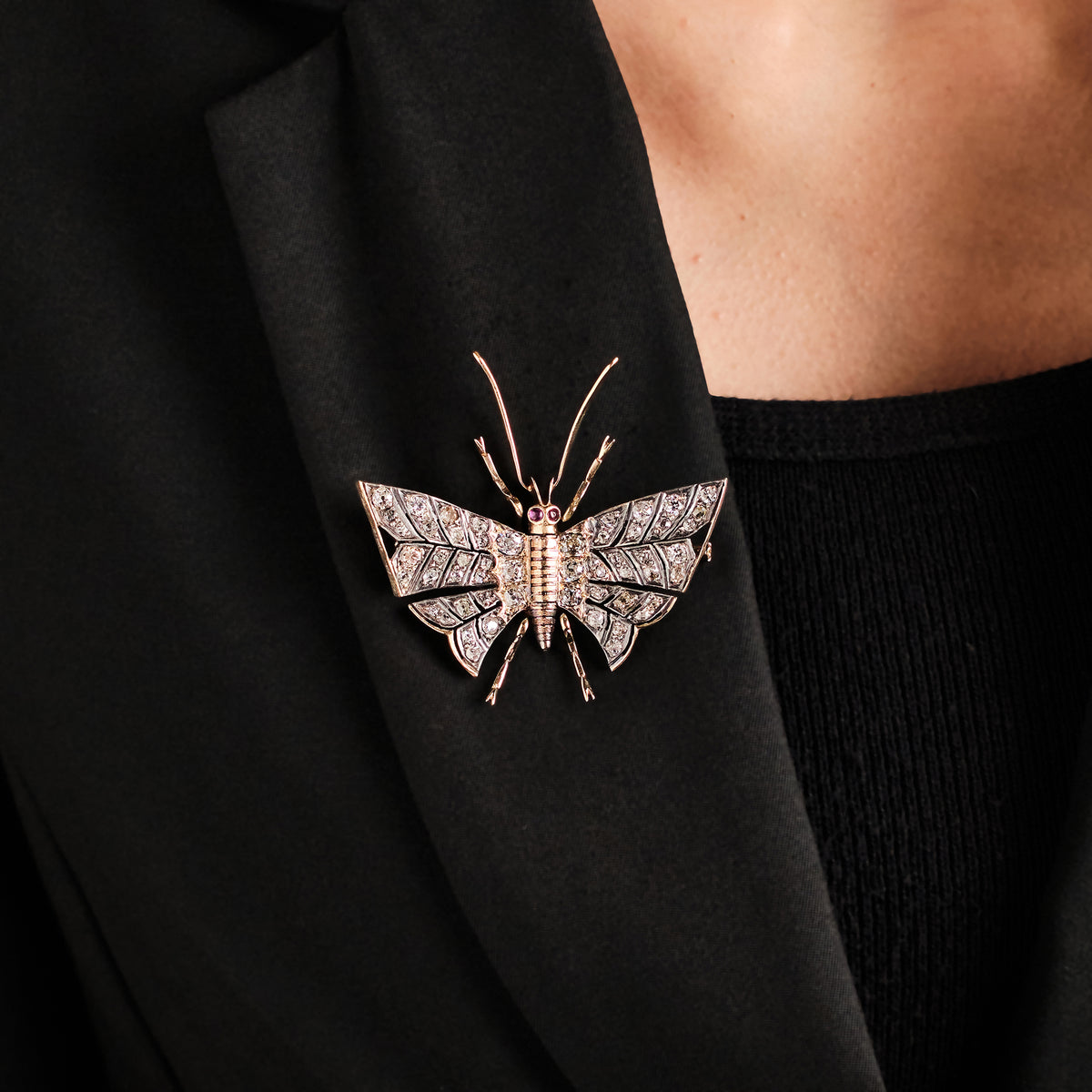 Antique Butterfly Brooch