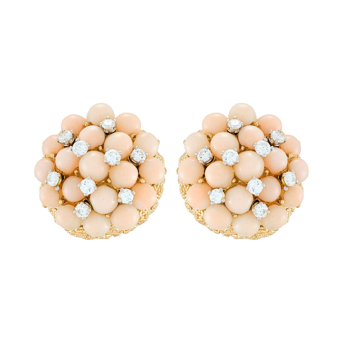 Van Cleef & Arples "Pelouse" Coral Earrings