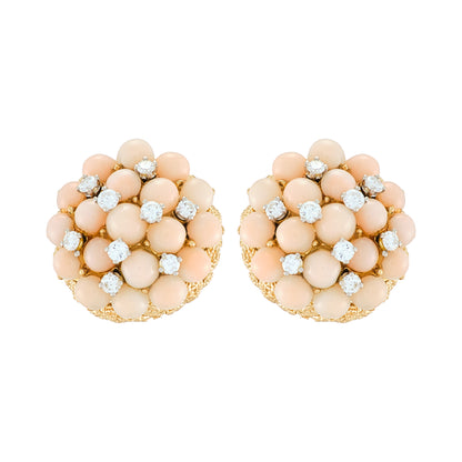 Van Cleef & Arples "Pelouse" Coral Earrings