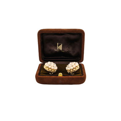 Van Cleef & Arples "Pelouse" Coral Earrings