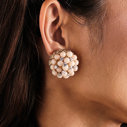 Van Cleef & Arples "Pelouse" Coral Earrings