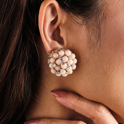Van Cleef & Arples "Pelouse" Coral Earrings