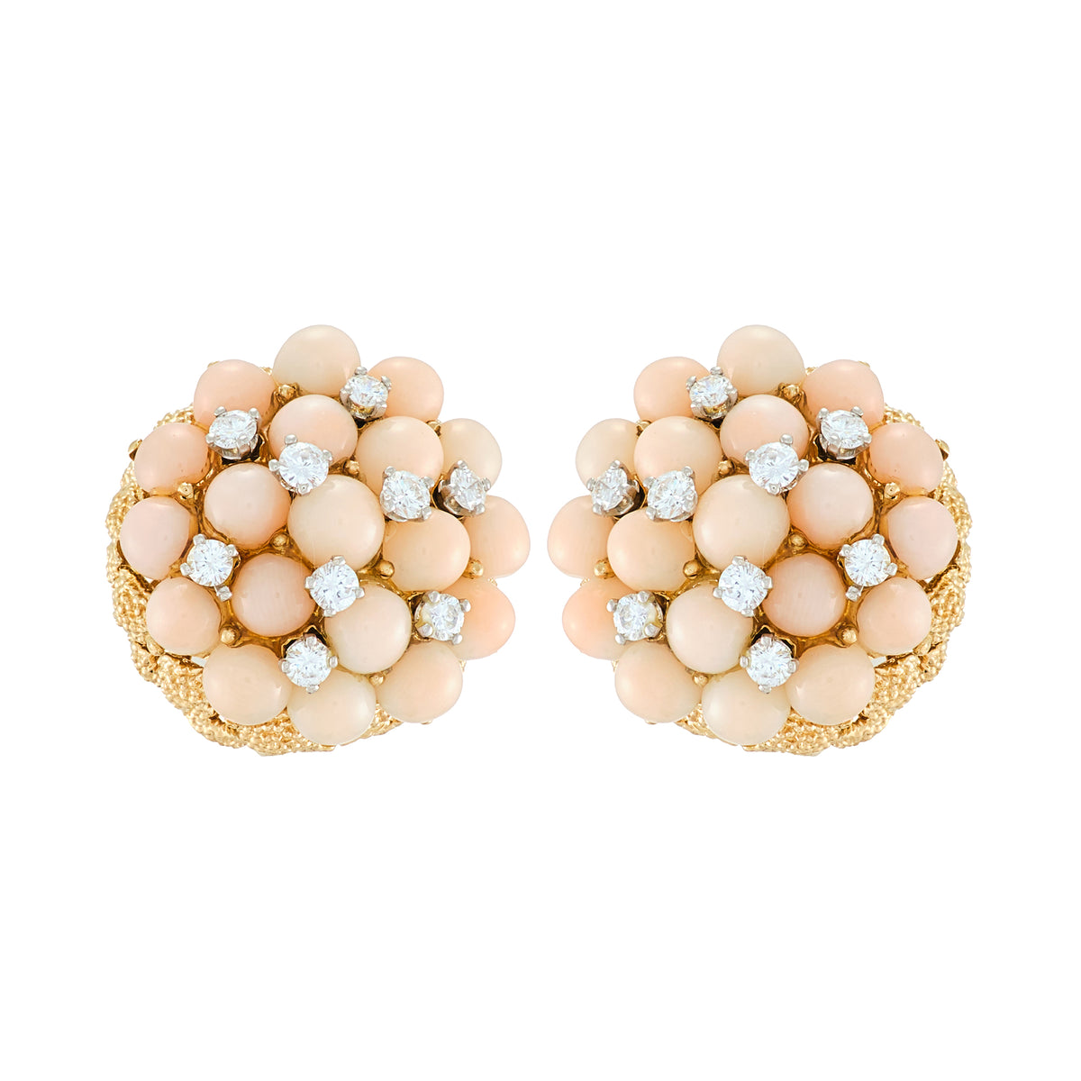 Van Cleef & Arples "Pelouse" Coral Earrings