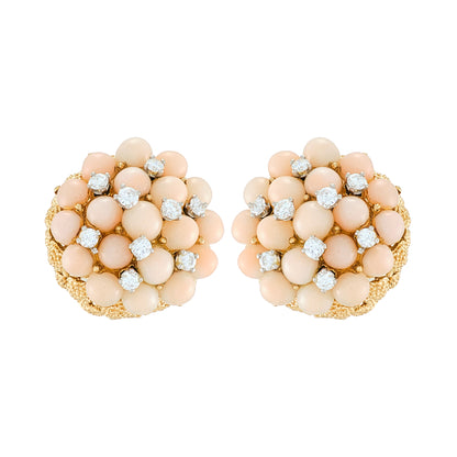 Van Cleef & Arples "Pelouse" Coral Earrings