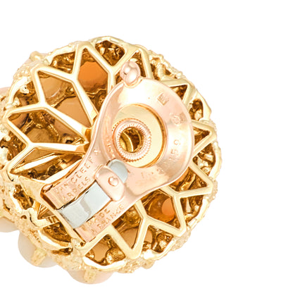 Van Cleef & Arples "Pelouse" Coral Earrings