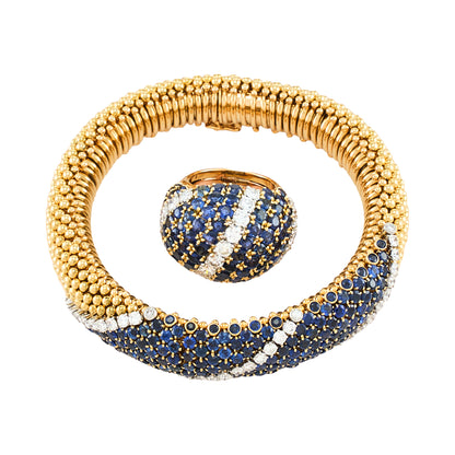 Van Cleef & Arpels "Couscous" Bracelet and Ring