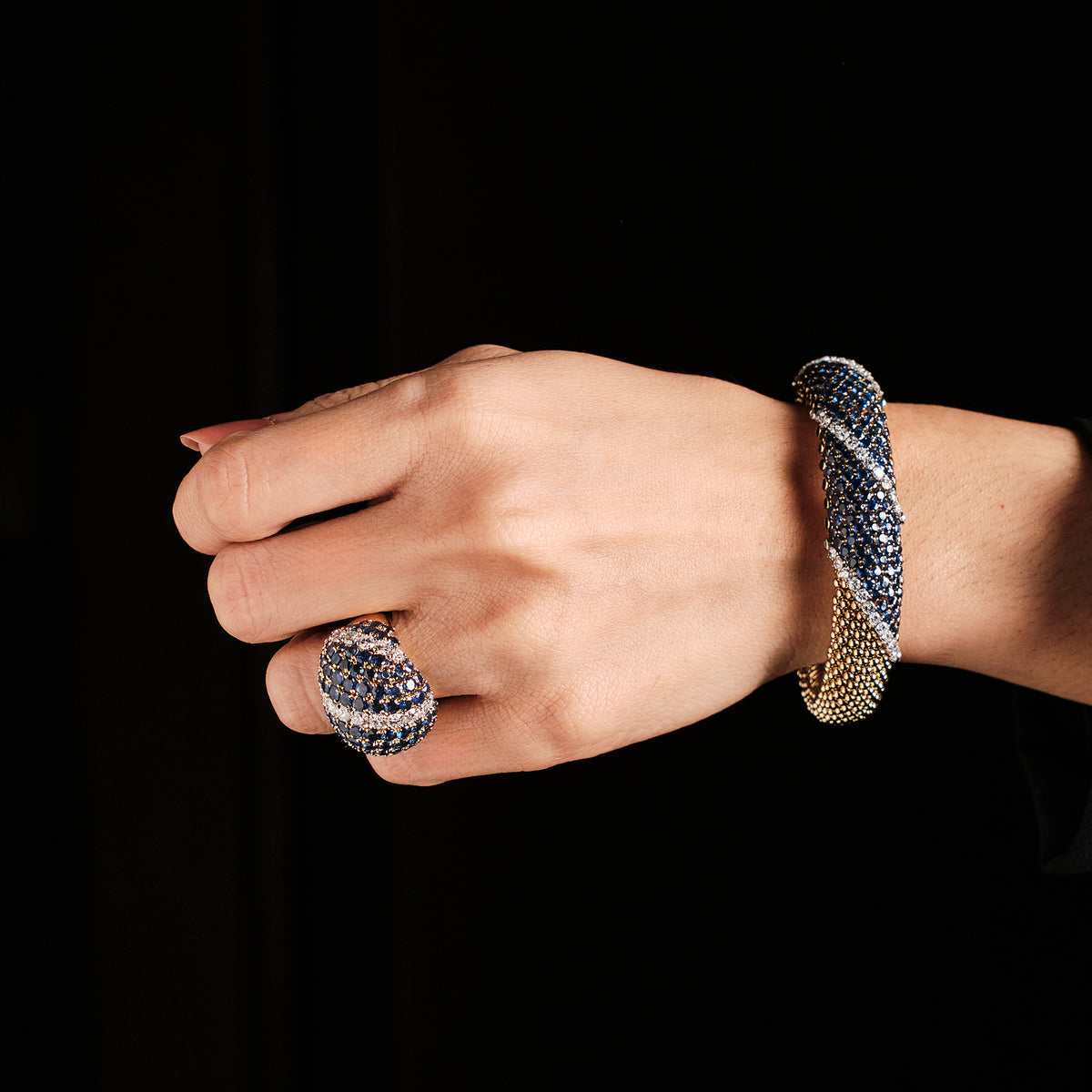 Van Cleef & Arpels "Couscous" Bracelet and Ring