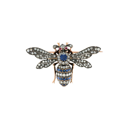 Antique Extra Large Bee Brooch