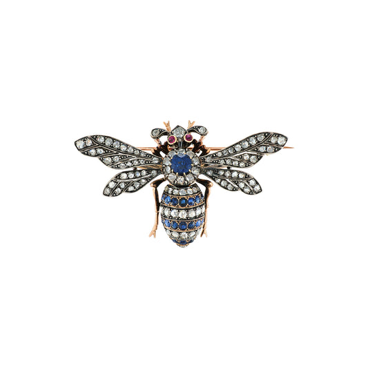 Antique Extra Large Bee Brooch