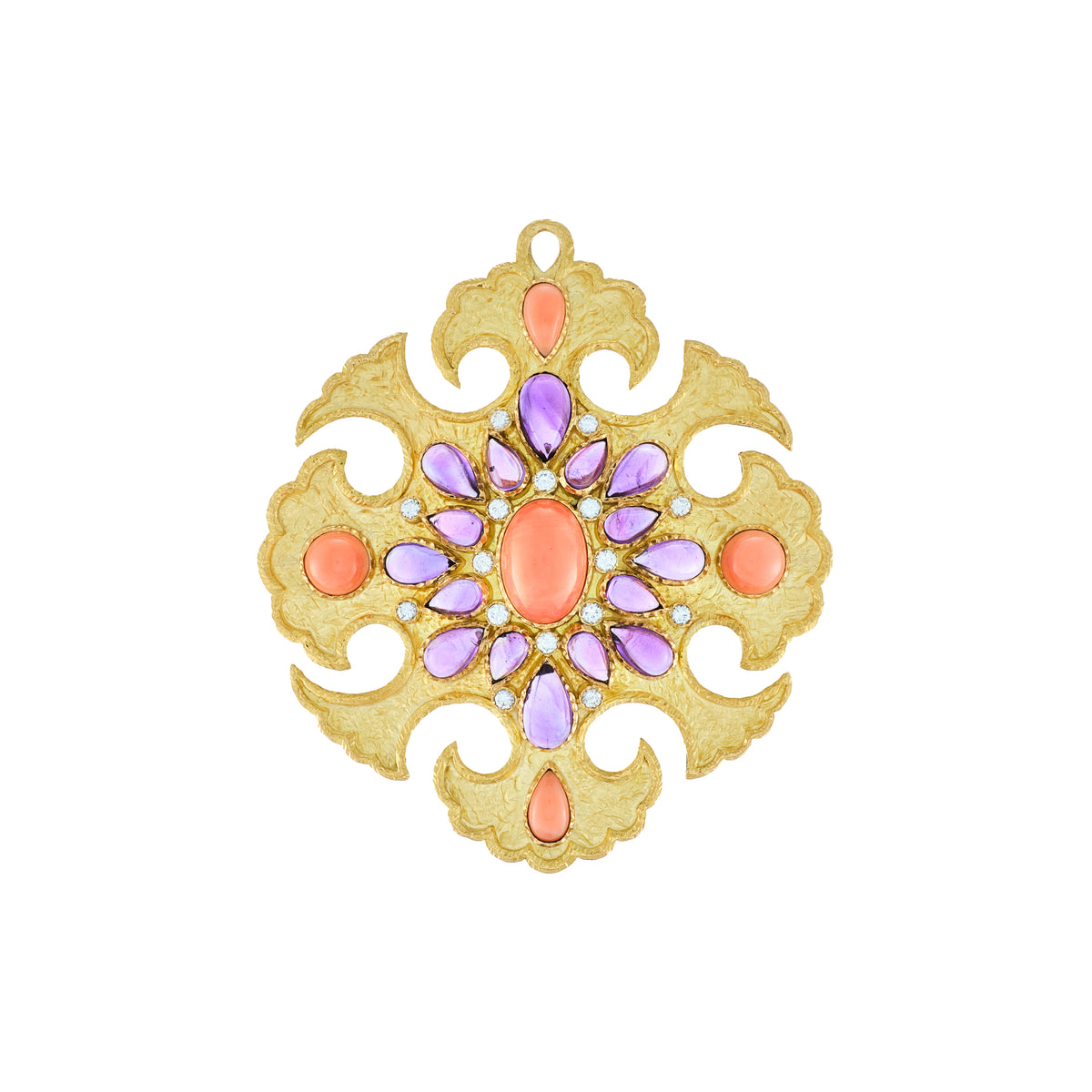 Van Cleef & Arpels Amethyst and Coral Sautoir