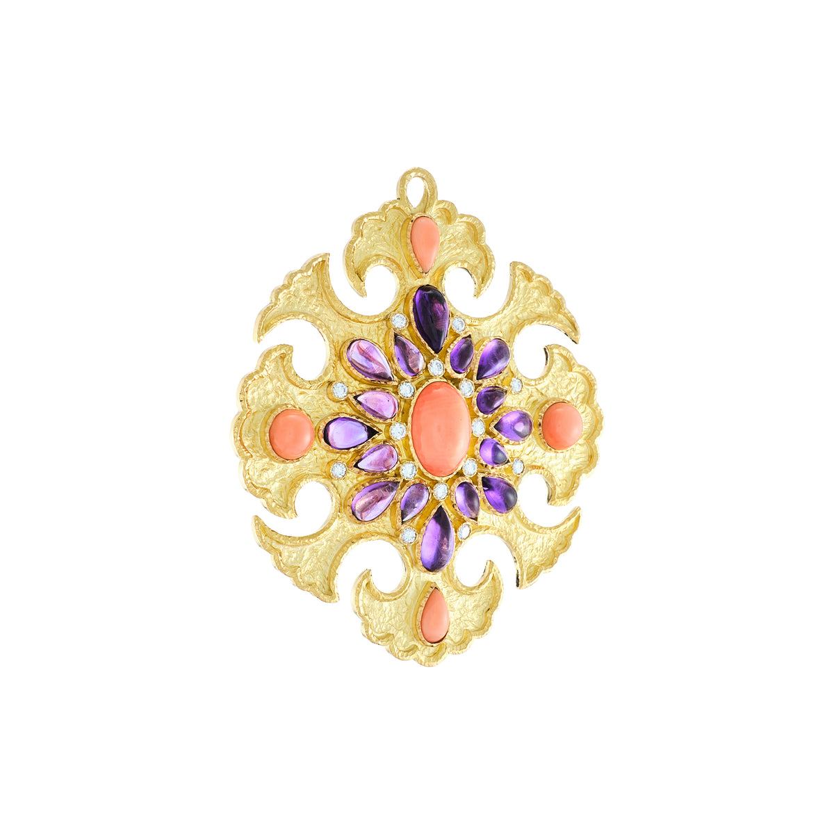 Van Cleef & Arpels Amethyst and Coral Sautoir