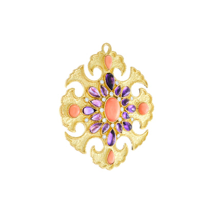 Van Cleef & Arpels Amethyst and Coral Sautoir