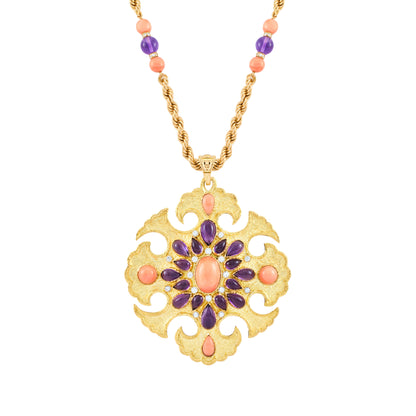 Van Cleef & Arpels Amethyst and Coral Sautoir