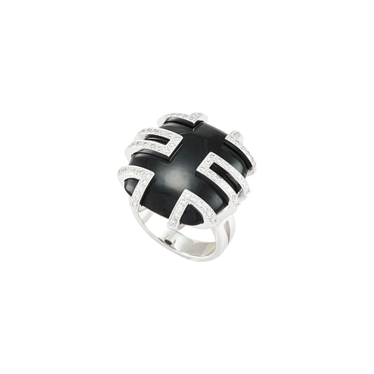 Cartier "Le Baiser du Dragon" Black Jade Ring