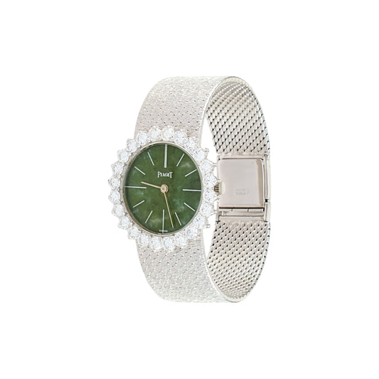 Piaget Ref. 921 Nephrite Jade and Diamonds Watch