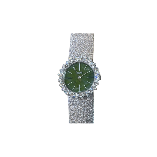 Piaget Ref. 921 Nephrite Jade and Diamonds Watch