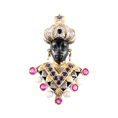 G Nardi Blackmoor “Moretti” Brooch