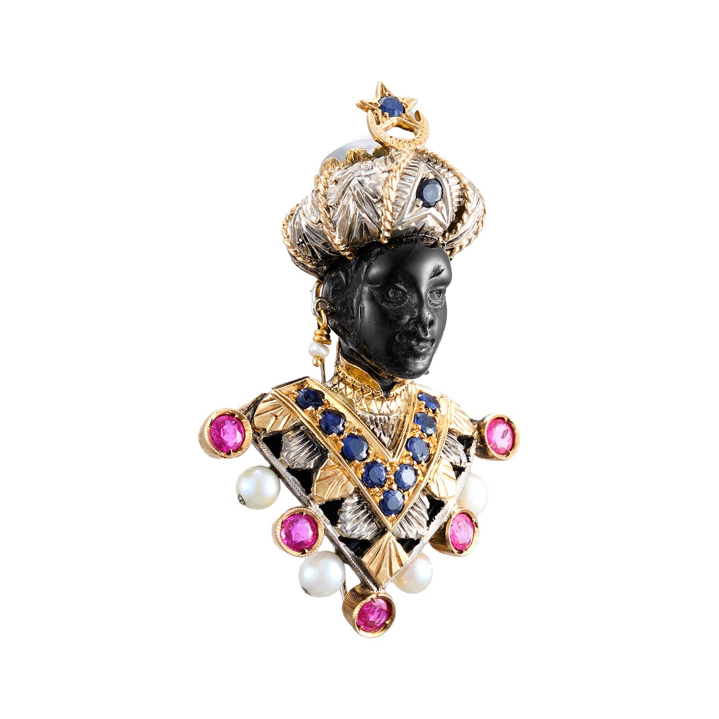 G Nardi Blackmoor “Moretti” Brooch