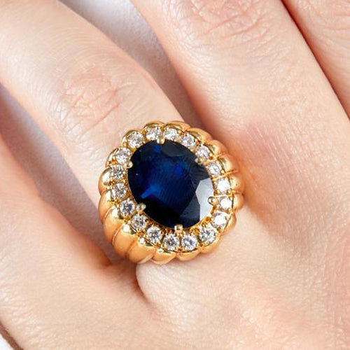 Vintage French Sapphire Ring