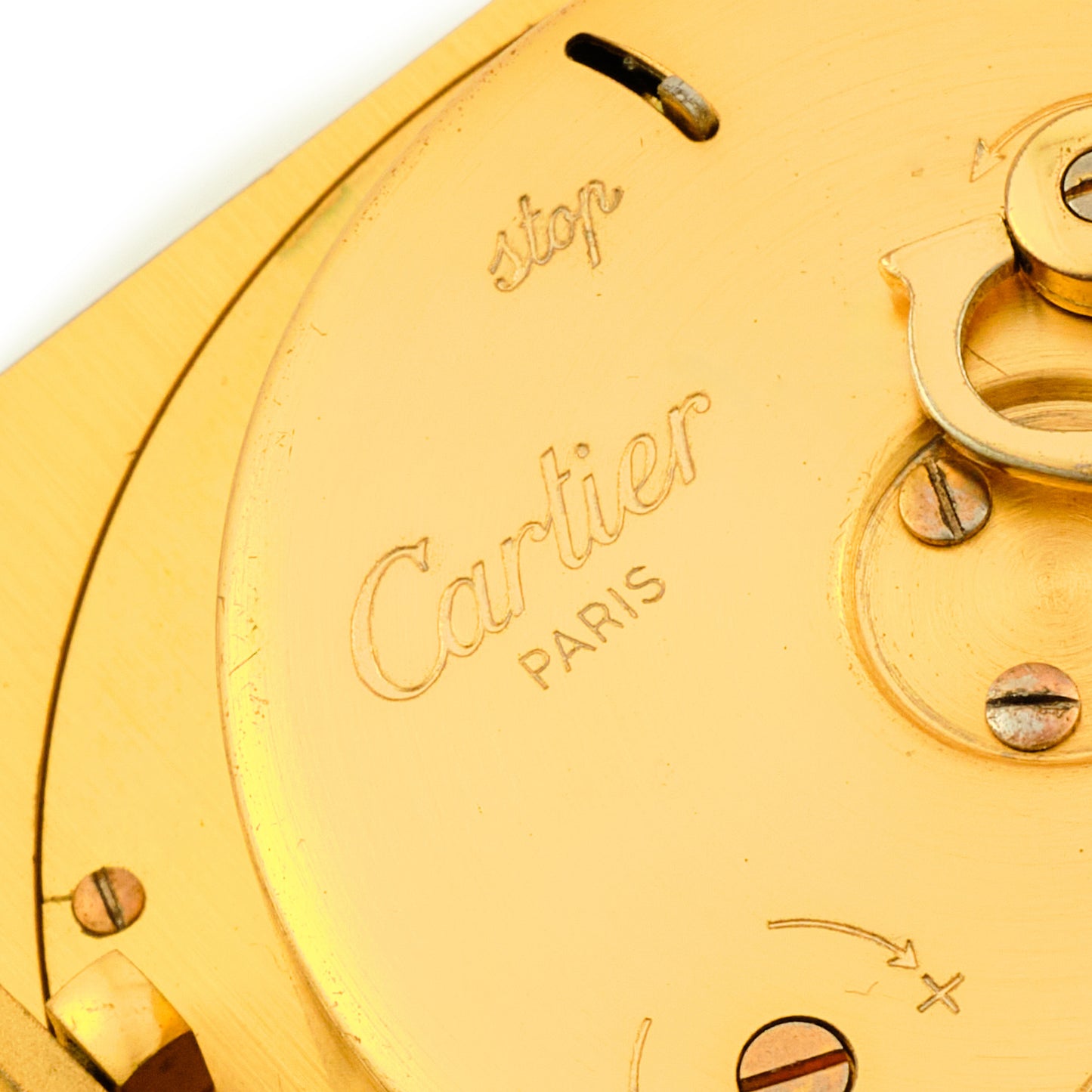 Cartier Mechanical Alarm Travel Clock