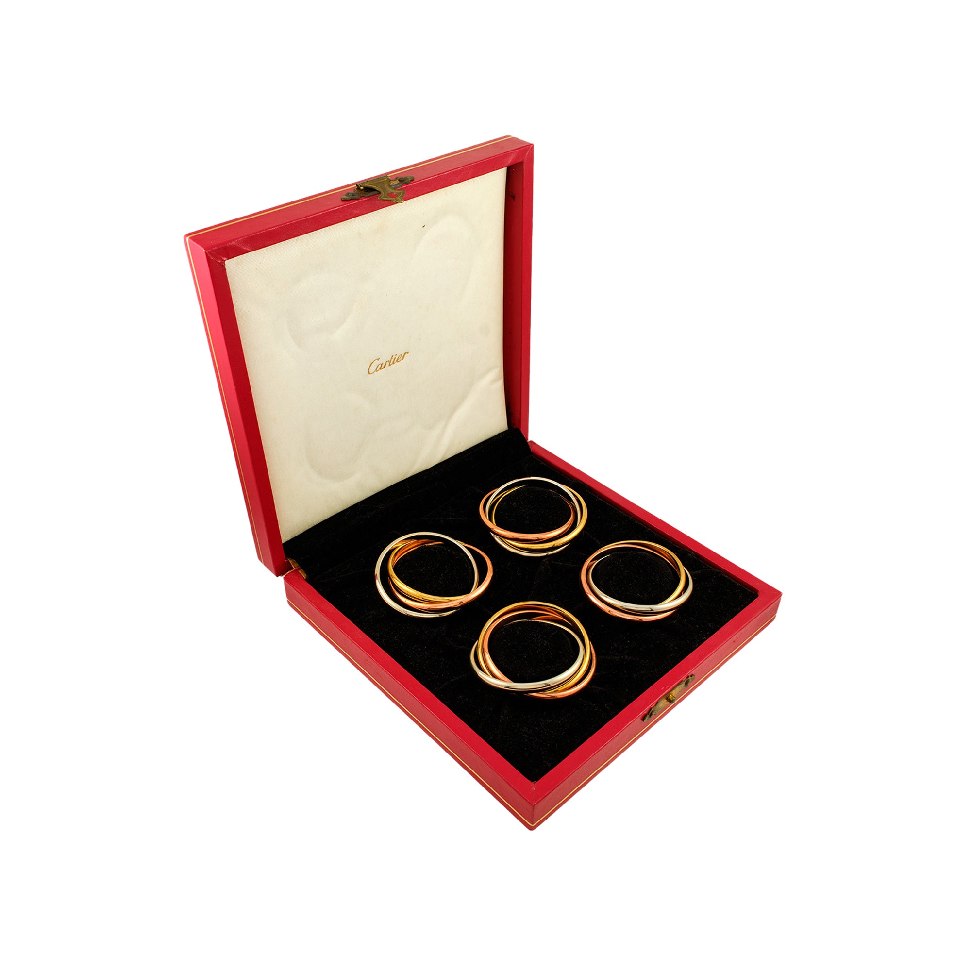 Cartier Trinity Napkin Ring Set of 4