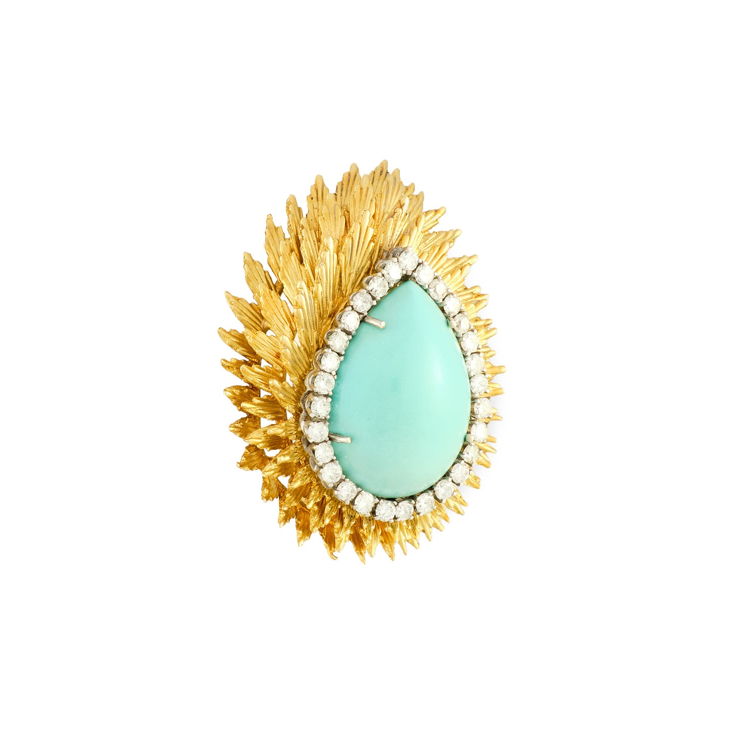 Vintage Turquoise Brooch