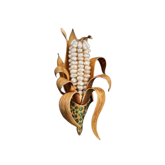Vintage Corn Brooch by René Grain