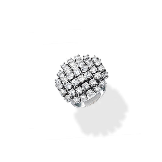 Vintage Diamond Cluster Ring