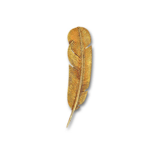 HERMÈS Vintage Feather Brooch