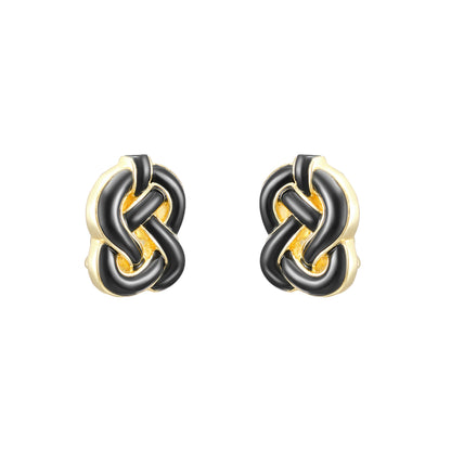 Tiffany & Co. Knot Onyx Earrings