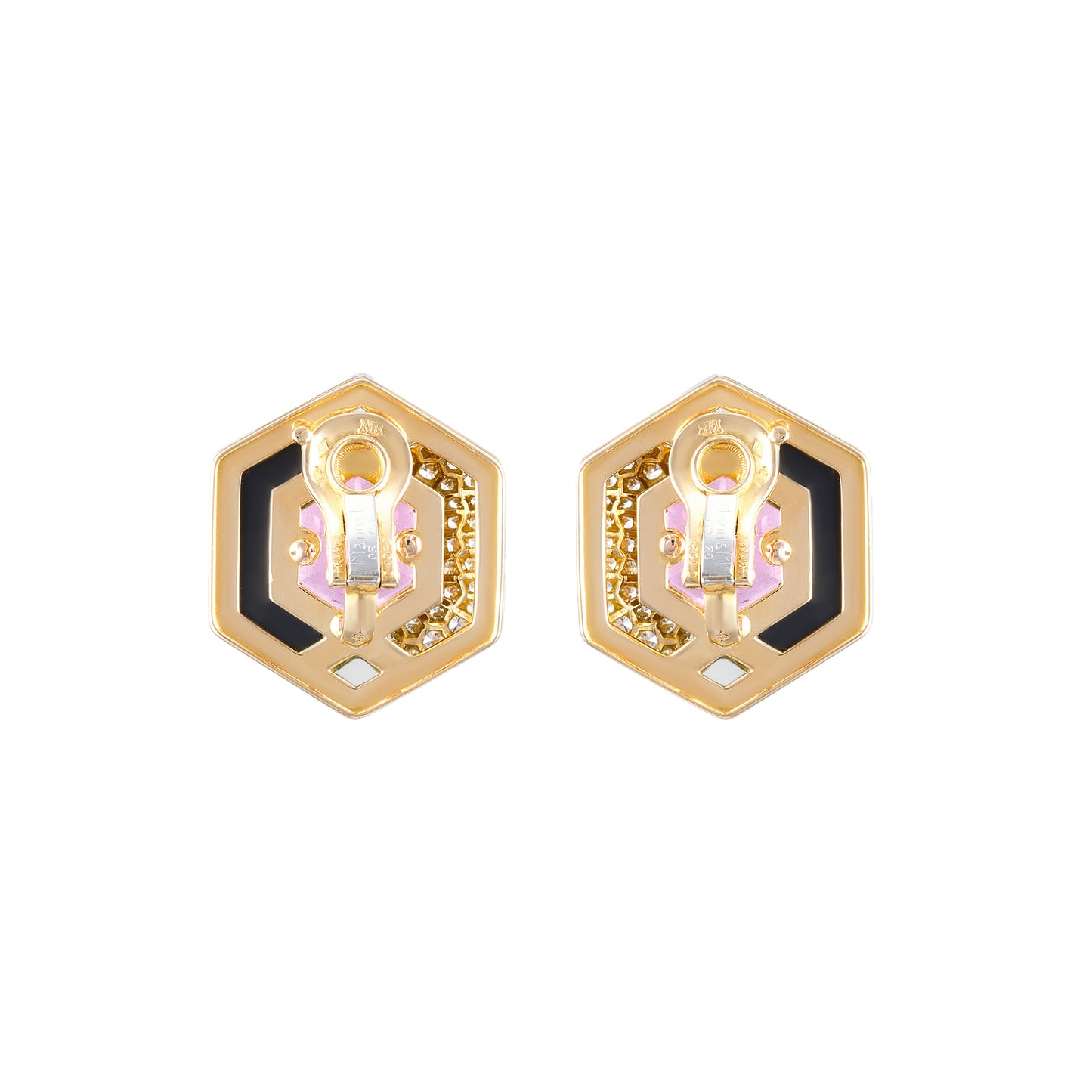 Marina B Pink Tourmaline Earrings