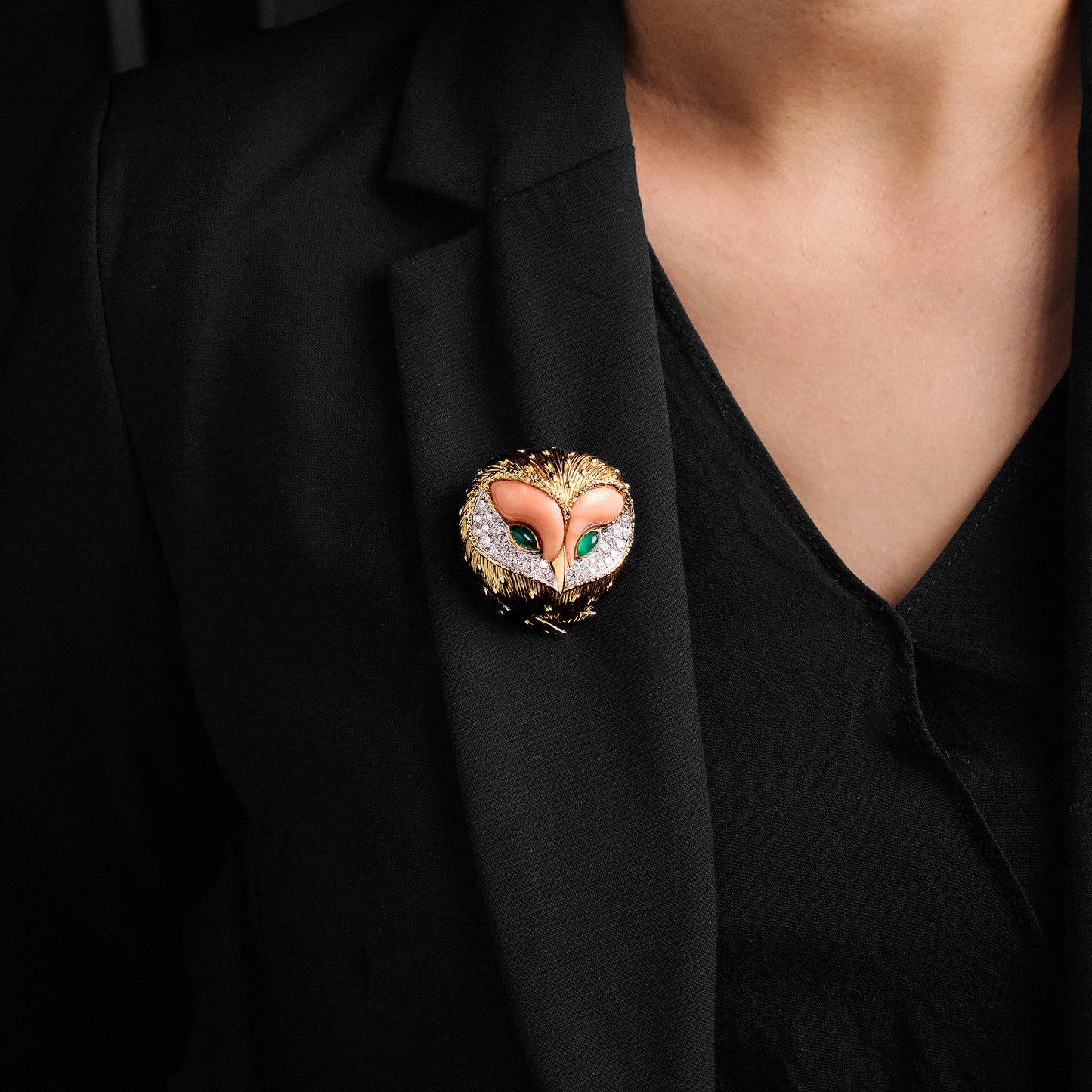 Attributed to Fred Paris - Vintage Owl Brooch