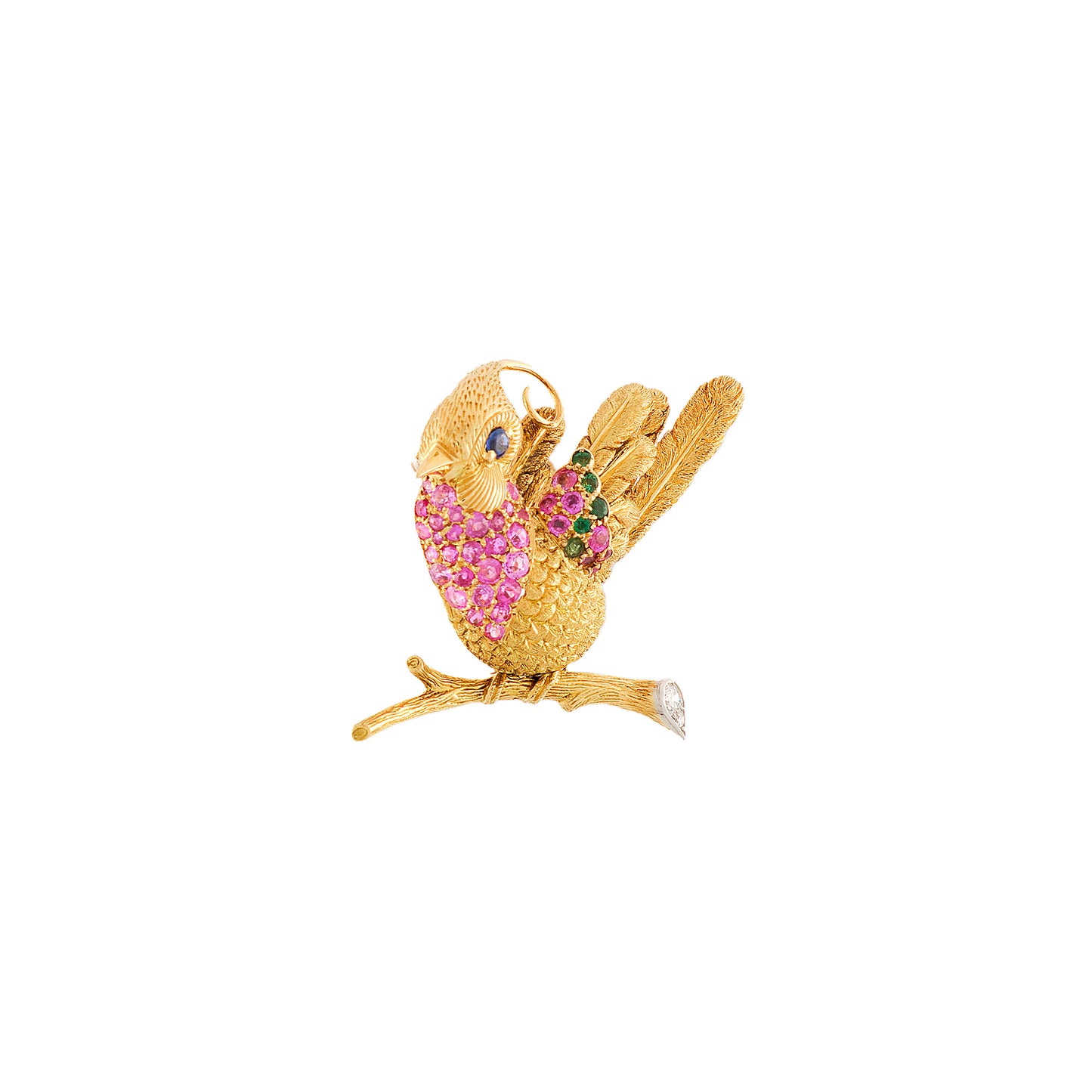 F Chirol Bird Brooch