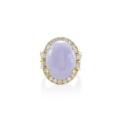 Vintage Lavender Jade Ring