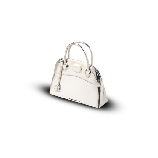 Hermès Sterling Silver Bolide Bag Pill Box