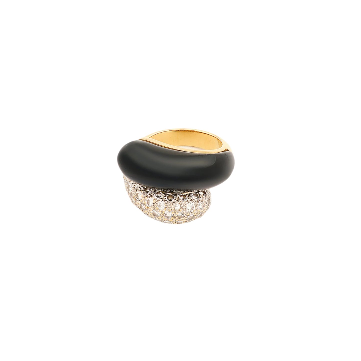 Vintage Onyx and Diamond Ring