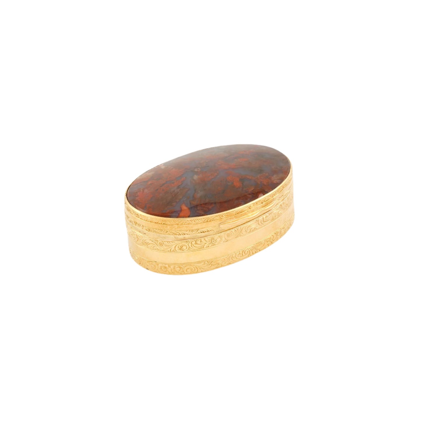 Vintage Agate Pill Box